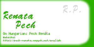 renata pech business card